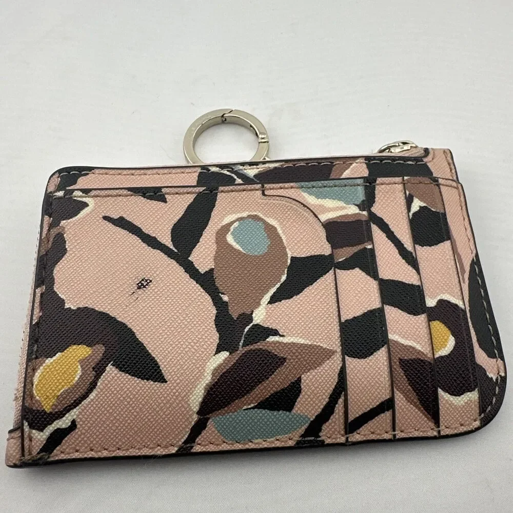 Kate Spade Medium L-Zip Cameron Leather Card Holder-Paper Rose-Pink - Picture 2 of 5